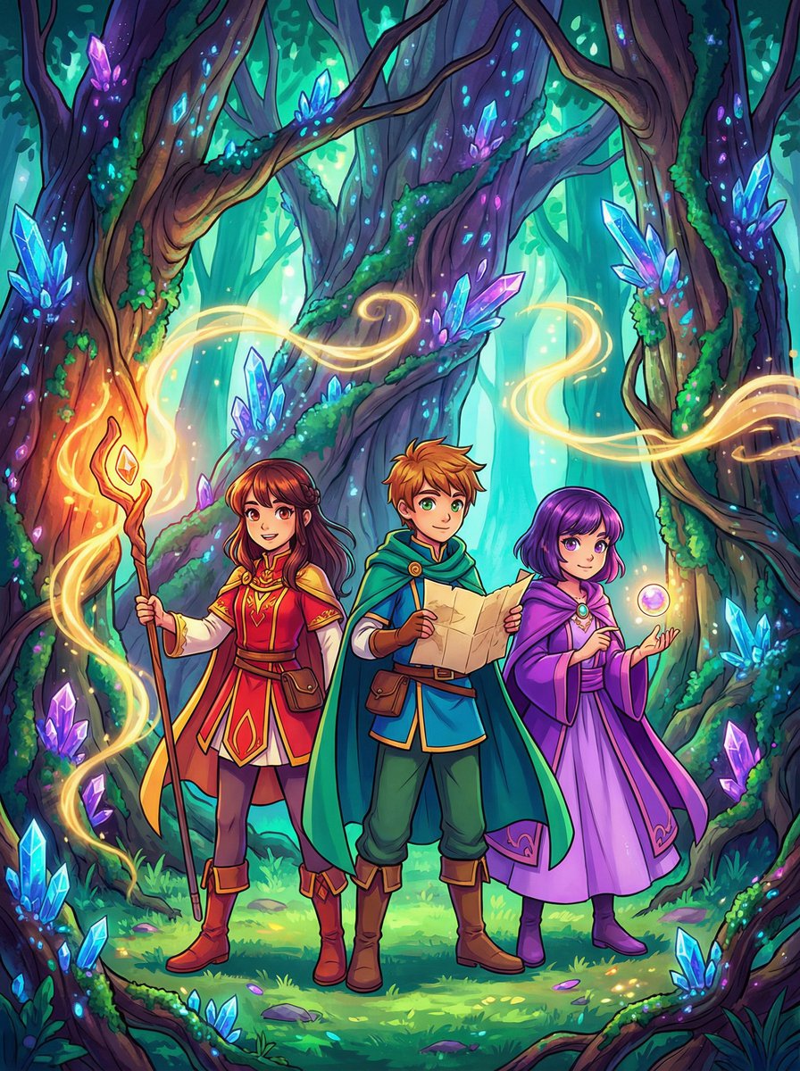 17c一起草动漫-魔法三人组 · 奇幻冒险动漫演示